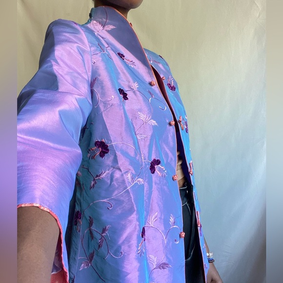 Vintage violet oriental jacket - Picture 8 of 13